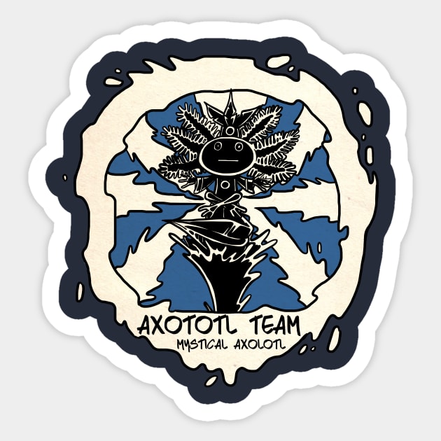 Axolotl Team 7 Sticker by TomiAx